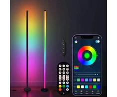 Bedee kampinis pastatomas Rgb Led grindų šviestuvas su nuotoliniu valdymu ir programėle, 3d vaivorykštės efektas