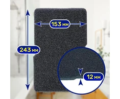 Beko 4 vnt. džiovyklės kempininiai filtrai 243x153x12 mm