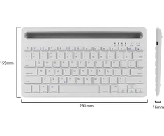 Belaidė bluetooth klaviatūra, belaidė įkraunama tyli Qwerty klaviatūra su 2 kanalais, skirta Ipad, Mac, Pc, nešiojamam kompiuteriui, planšetiniam kompiuteriui, Surface, telefonui, kompiuteriui, Smart Tv, Windows/android/ios