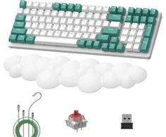 Belaidė mechaninė klaviatūra Lexonelec K6, 96% išdėstymas, Rgb