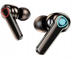 Belaidės ausinės M19 Tws Bluetooth ausinių komplektas, juodos