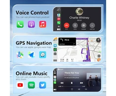 Automagnetola Belaidis "android Auto" ir "carplay" adapteris, konvertuoja laidinį "android Auto" į belaidį, itin greitas ir stabilus, belaidis "plug &amp; Play Carplay" valdymas automobiliams nuo 2017 m. ir "iphone Ios 10+"