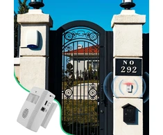 Belaidis infraraudonųjų spindulių signalizatorius, judesio jutiklis Pir judesio jutiklio baterijos tęstinumo detektoriaus signalizacijos sistema namų įvažiavimo signalizacijos rinkinys belaidė signalizacijos sistema automobilio garažo biuro priekinių durų