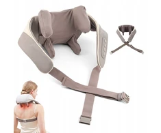 Belaidis masažuoklis kaklui, nugarai, kūnui, shiatsu apykaklė – dovana