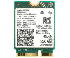 Belaidžio tinklo plokštė Intel Be200 Wifi 7 802.11ax 6ghz M.2 Pcie