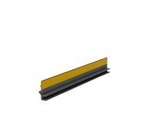 Bella Plast Pvc langelis prie lango 9/6 3m su sandarikliu, tamsiai pilkas