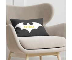 Belum Batman pagalvėlės užvalkalas Half Panama 100% organinės medvilnės pagalvėlės užvalkalas su paslėptu užtrauktuku, dydis: 30 x 50 cm
