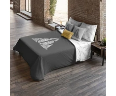 Patalynės komplektas Belum patalynės užvalkalas Harry Potter, patalynės užvalkalas su sagomis 100% medvilnė, modelis Reliquias Lettering lovoms 90 cm (155 x 220 cm)