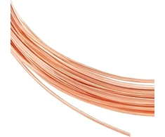 Benecreat 23 gauge 20 pėdų elipsės formos varinė viela, 0,6 mm pločio gryno vario viela amatų reikmenims, papuošalų gamybai