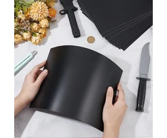 Benecreat Juoda plastikinė lenta, 30 x 20 cm, stačiakampė, lanksčios amatų plokštės, plastikinė plokštė "pasidaryk pats" darbams, amatams, ekranams, braižymui