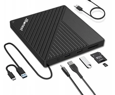 Beneto Jbonest Dvd/cd įrašymo įrenginys Usb 3.0 ir Type-c su Sd/tf kortelių skaitytuvu