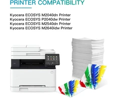 Beone 1 x Tk1160 Tk-1160 Tk 1160 1t02ry0nl0 suderinama tonerio kasetė, skirta Kyocera Ecosys M2040dn P2040dw M2540dn M2640idw spausdintuvui (1 juoda)