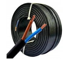 Berge Omy 2x0,75 Laidas, juodas, lankstus, 1 m