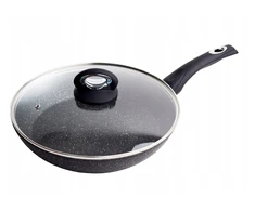 Berretti Tivano 28 cm keptuvė su dangčiu, juoda