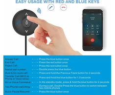 Besign Bk03 Bluetooth 5.0 laisvų rankų įranga, bluetooth imtuvas automobilio garsiakalbių sistemai su 3,5 mm lizdu
