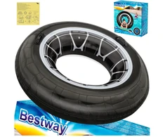 Bestway Didelis pripučiamas ratas plaukiojimui 119 cm, padangos dizainas