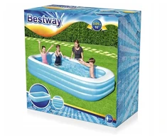 Bestway DIDELIS SODO BASEINAS PRIPUČIAMAS STAČIAKAMPIO FORMOS ŠEIMOS ATOSTOGOMS VASARĄ 305x183 cm
