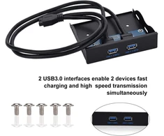 Bewinner usb 3.0 diskelių skaitytuvo priekinis skydelis, 2 x usb3.0, plug and play, nereikia maitinimo, daugiafunkcinis staliniams ir nešiojamiesiems kompiuteriams