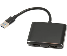 Bewinner usb 3.0 į dual hdmi usb 3.0 į dual, 1080p fhd skirstytuvas išplėstinis ekranas su 4 ekrano režimais, skirtas pc nešiojamam kompiuteriui