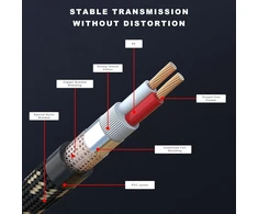 Bezokabel Xlr kabeliai, Xlr mikrofono kabeliai 11m 6 vnt nailono pynė, subalansuotas Xlr garsiakalbio kabelis 3 kontaktų mikrofono kabelis nuo vyriško iki moteriško mikrofonams, mikšeriams ir garsiakalbių sistemoms