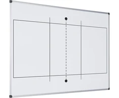 Bi-office Maya magnetinė tinklinio lenta su atspausdintu kamuoliu - 600 x 450 mm - dažyto plieno paviršius su aliuminio rėmu