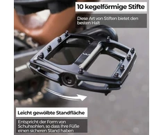 Biciklų pedalai Bbb Cycling su didele platforma, aliuminio pedalų korpusas, keičiami "grip" kaiščiai Coolride Bpd-36
