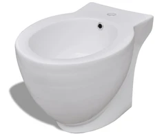 Bidė, apvali, pastatoma, balta, aukštos kokybės keramika