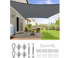 Bigbuy Garden Tiesios formos pavėsinė 2x3m, Hdpe audinys, 95% Uv apsauga, antracito