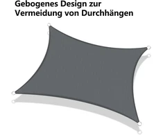 Bigbuy Garden Tiesios formos pavėsinė 2x3m, Hdpe audinys, 95% Uv apsauga, antracito
