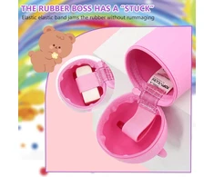 Bigbuy Kids 2 in 1 minkštas silikoninis pieštukų dėklas-stovas su meškiuku, mielas kawaii meškiuko formos pieštukų dėklas-puodelis, mielas pieštukų dėklas-stovas moksleivėms, žalias, pieštukų dėklas