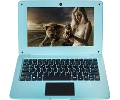 Bigmachine kompiuteris nešiojamas mini 10.1 colio 32gb windows 10 itin plonas ir lengvas netbook keturių branduolių pc hdmi usb webcam netflix youtube qwertz išdėstymas (mėlynas)