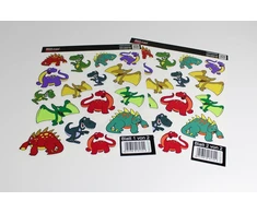Bike-label lipdukų rinkinys vaikų dviračiui, 32 vnt., dinozaurai, T-rex X400123va