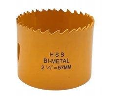 Bimetalinė karūnėlė freza 57mm metalui, medžiui, bi-metal Nomi