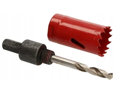 Bimetalinė skylės gręžimo karūna 27mm grąžtas adapteris