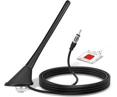 Bingfu automobilio radijo antena, 22 cm universali montuojama ant stogo Fm/am antena su montavimo pagrindu, 5 m kabelis, Din kištukas automobiliui, sunkvežimiui, visureigiui stereo galvos įrenginio imtuvui