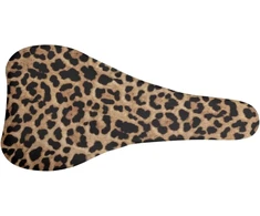 Binietny minkštas elastingas dviračio sėdynės užvalkalas su leopardo raštu