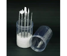 BINO Sinoart nailoninių teptukų rinkinys 12 - Sfb198 - apvalūs, plokšti, vėduokliniai akvarelei