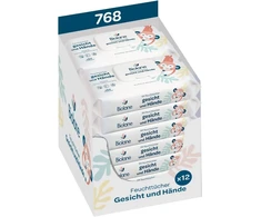 Biolane Drėgnos Servetėlės Kūdikiams Veidui ir Rankoms, 768 vnt.