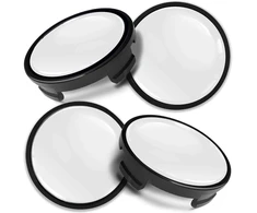 Biomar Labs 4 x 54 mm stebulės gaubteliai, suderinami su Ford ratų centriniais gaubteliais, stebulės gaubteliai, lengvojo lydinio ratlankiai, balti, juodi Cf 61