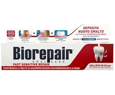Biorepair, greitai jautrumą mažinanti dantų pasta - mažina dantų jautrumą ir numalšina jautrių dantų skausmą per 30 sekundžių, apsaugo ir atstato emalį, be fluorido, 60 ml