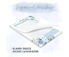 Biroyal užrašų blokų rinkinys „to Do Lists“, 3 vnt., 150 lapų, A5 formato užrašų blokas su perforuotais lapais, 3 skirtingi viršelių dizainai, užrašinė darbų sąrašams, pastaboms ir pirkinių sąrašams