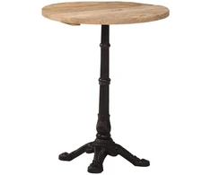 Bistro staliukas, skersmuo 60x76cm, neapdorota mango mediena