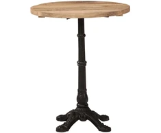 Bistro staliukas, skersmuo 60x76cm, neapdorota mango mediena