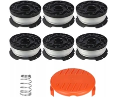 Black &amp; Decker Trimerio pjovimo valas Juodas &amp; Decker, 6 vnt. su spyruokle
