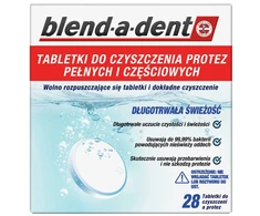 Dantų šepetėlis Blend A Med Blend-a-dent dantų protezų valymo tabletės, 28 vnt.