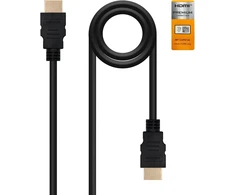 Blendend sertifikuotas Hdmi V2.0 kabelis, palaiko 4k@60hz raišką, idealus aukštos raiškos jungtims tarp įrenginių, juodas, ilgis 0.5m, A tipo į A Ma kištukas