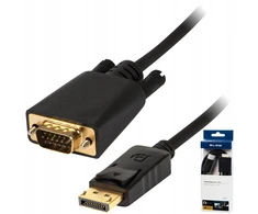 Blow Displayport - Vga (d-sub) adapterio kabelis 1,8 m