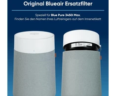 Blueair pakaitinis filtras oro valytuvui Mėlyna Pure 3350i Max; originalus pakaitinis filtras Mėlyna Pure F3max optimaliam oro valytuvo veikimui, tinkamas oro valytuvui Mėlyna Pure 3350i Max