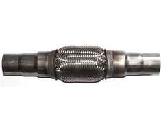 Bluetech universalus lankstus vamzdis, liepsnos vamzdis, išmetimo vamzdis, nerūdijančio plieno vamzdis, katalizinis konverteris, išmetimas, skersmuo 50 mm / skersmuo 55 mm / skersmuo 60 mm, ilgis 400 mm