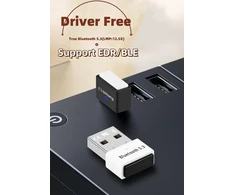 Bluetooth adapteris pc 5.3 su windows 11/10/8.1/7, plug &amp; play usb bluetooth adapterio dongle, skirtas staliniam kompiuteriui, nešiojamam kompiuteriui, pelei, klaviatūrai, ausinėms, valdikliui (juodas) (baltas)